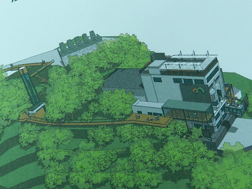 한국삭도공업주식회사는 휠체어장애인을 비롯한 중증장애인들의 케이블카 도착점에서부터 남산N타워까지 이동할 수 있도록 엘리베이터 등을 설치할 계획을 세우고 서울시에 건축심의를 신청할 생각이다. ⓒ박종태
