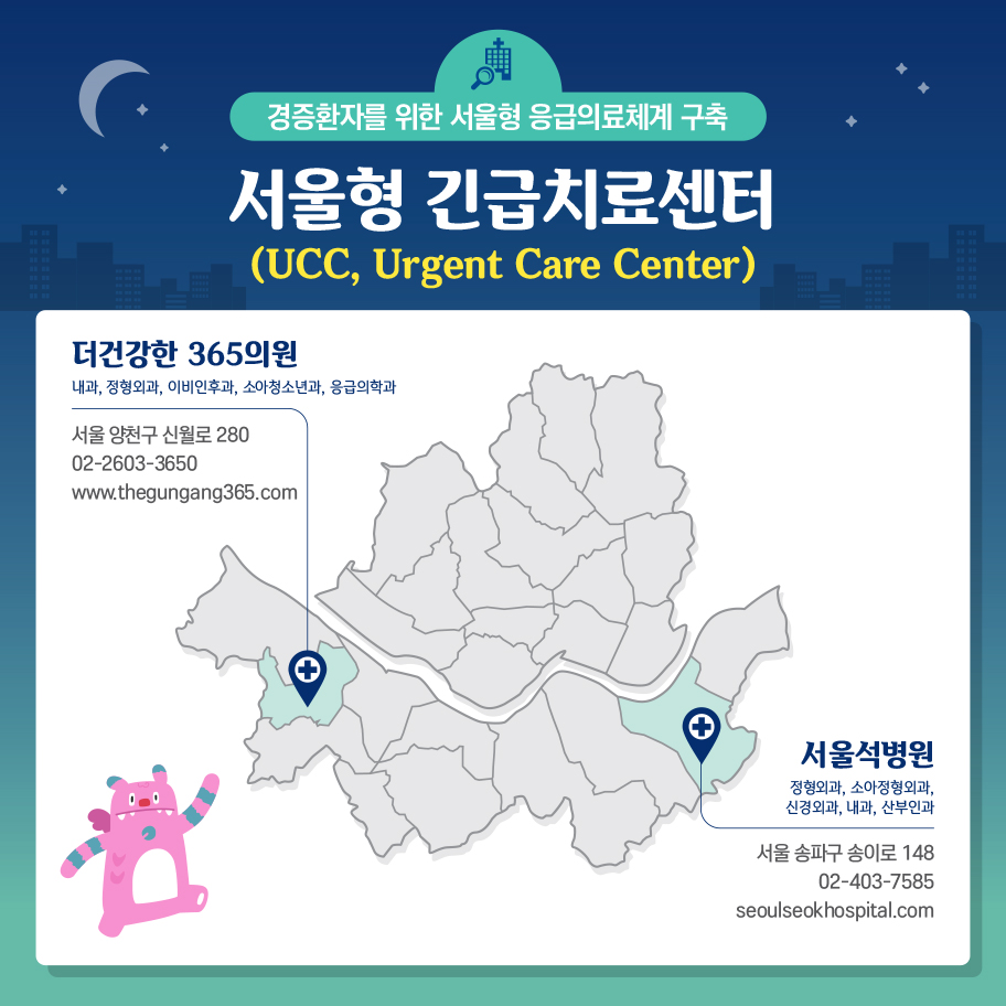 경증환자를 위한 서울형 긴급치료센터(UCC) 및 질환별 전담병원3.jpg